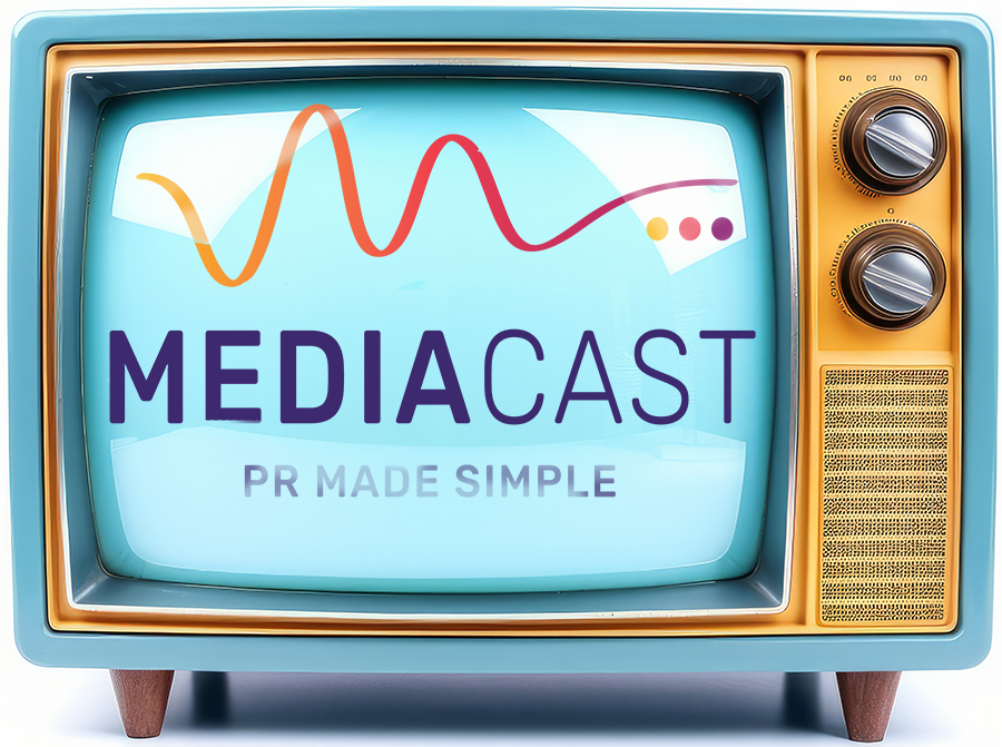 TV displaying MediaCast Logo