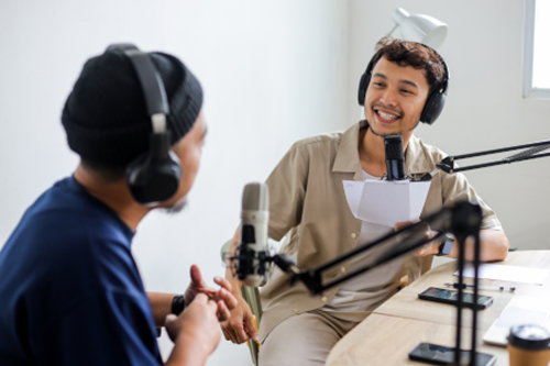 A radio interview doesn